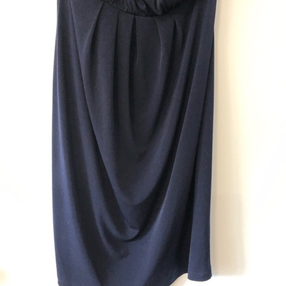 Enfocus Studio Navy One Shoulder Cocktail Dress - Picture 3 of 11